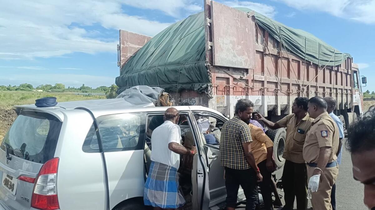 Four killed, Thanjavur district judge injured in road accident near Melakaranthai