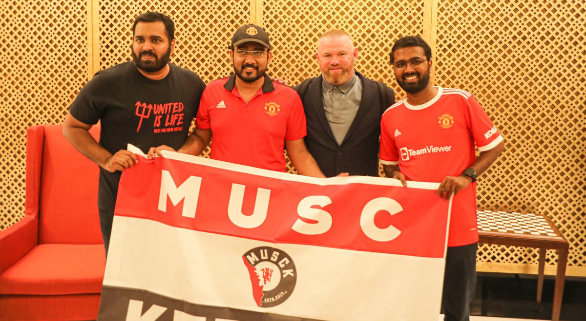 Three young Manchester United fans from Kerala have a dream meeting with Wayne Rooney