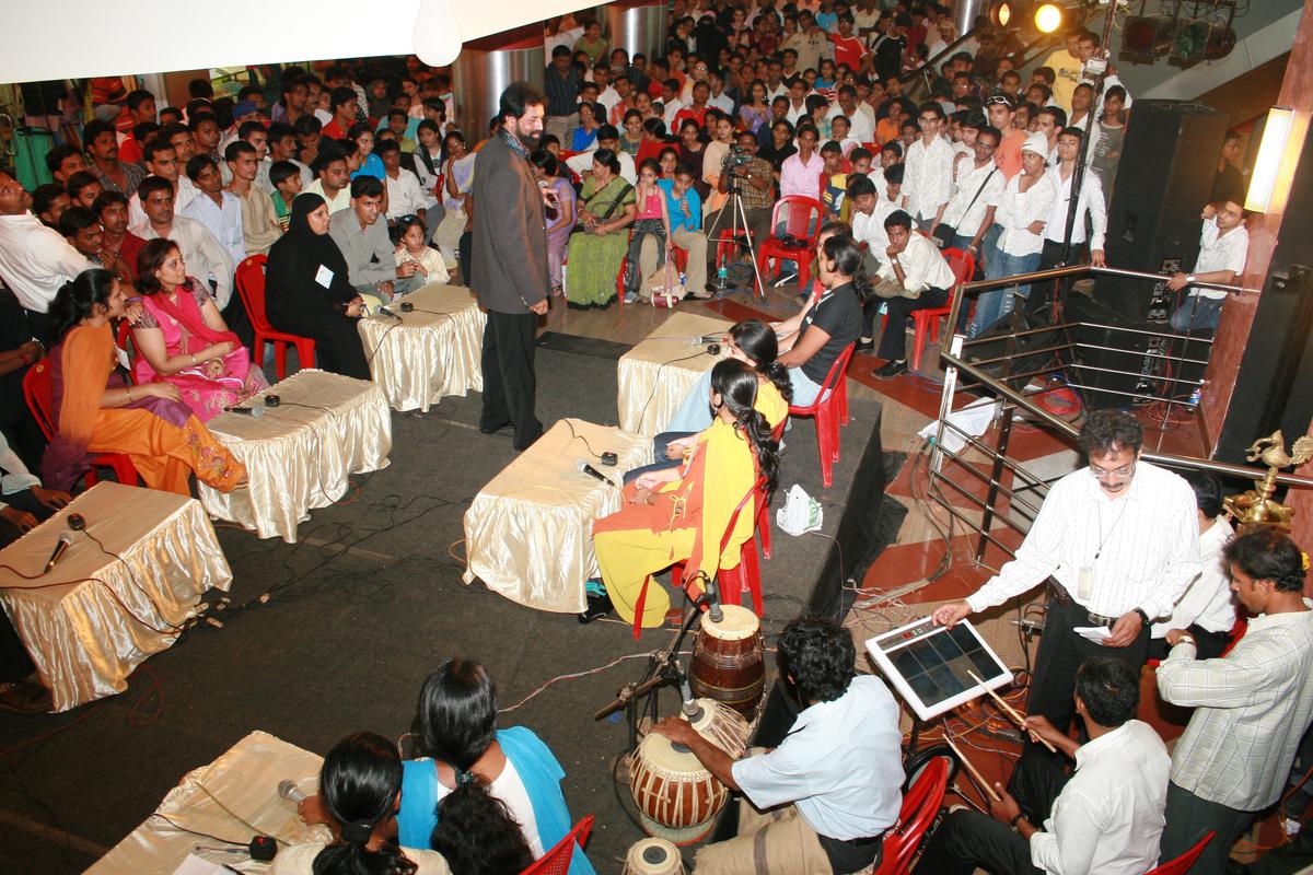 MANGALORE: Antakshari in progress at Empire Mall for the Carnival Fest '07 in Mangalore on March 07, 2007. Carnival Fest, which was held at Empire Mall from February 23 to March 4 was organised by Empire Mall Owners' Association to familiarise people with the mall.
