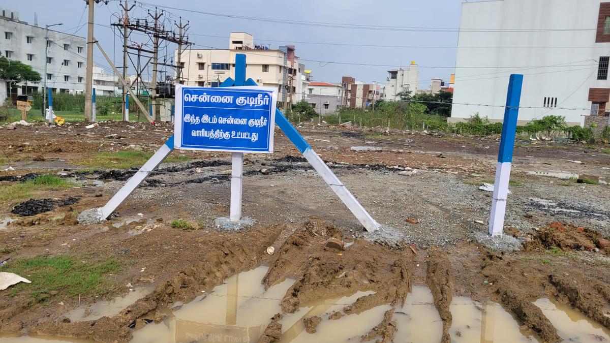 Metrowater clears encroachments along conduit lines transporting water to Kilpauk treatment plant