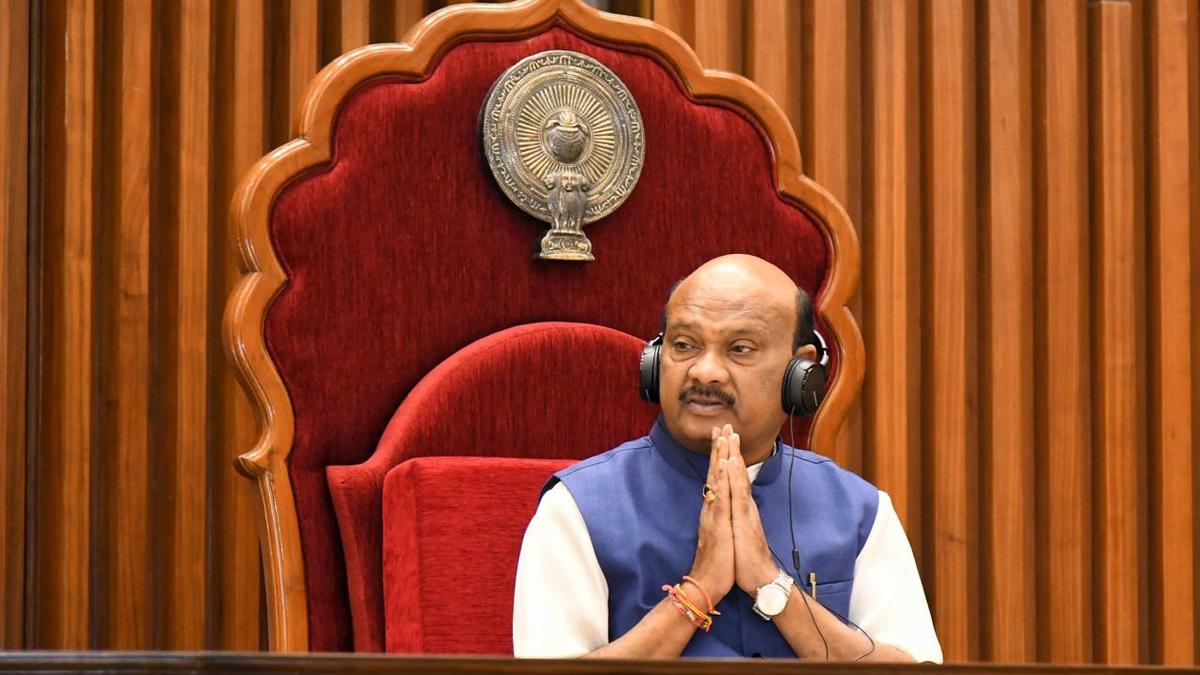 A.P. Assembly Speaker expresses displeasure over YSRCP MLAs’ behaviour in House