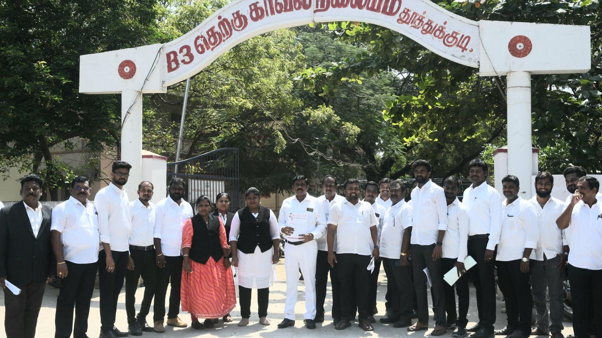 AIADMK advocates file complaint against DMK MP A. Raja