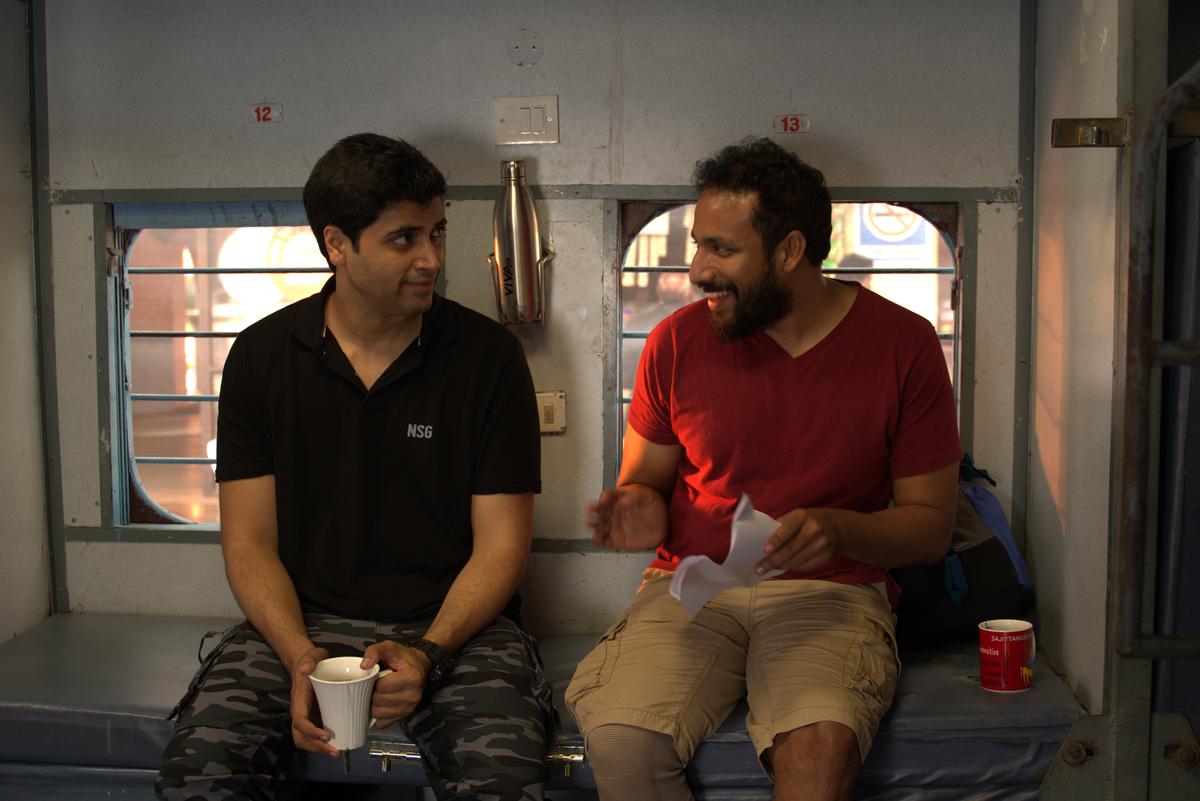 Adivasi Shesh and Shashi Kiran Tikka on the sets of 'Major'