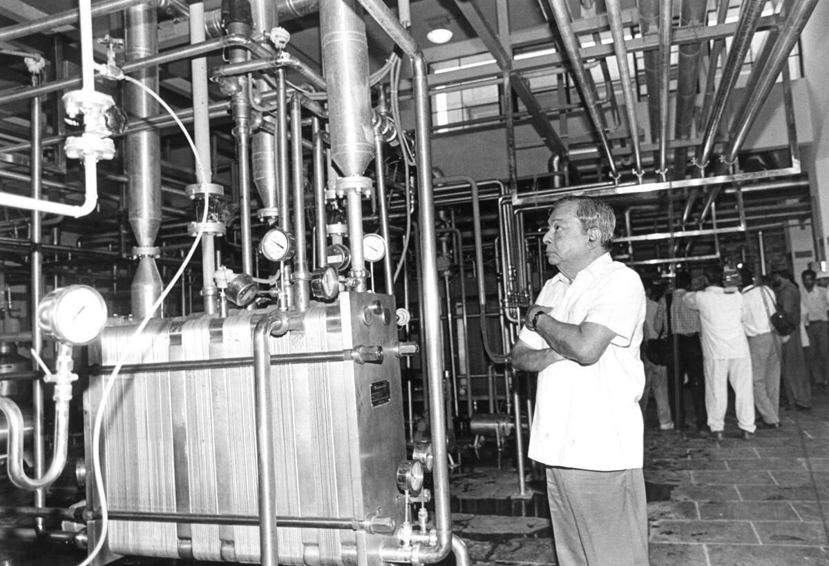 From the L&T Silkborg plate pasteuriser that he installed at the Amul Diary in 1950, to the state-of-the-art model dairy plant at the National Dairy Research Institute in Karnal, Haryana, Dr. Verghese Kurien has seen it all.