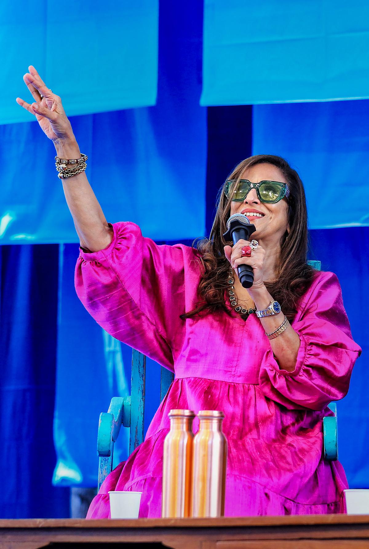 Author and columnist Shobhaa De spoke of her dislike for her own name during a session at the Jaipur Literature Festival 2023.