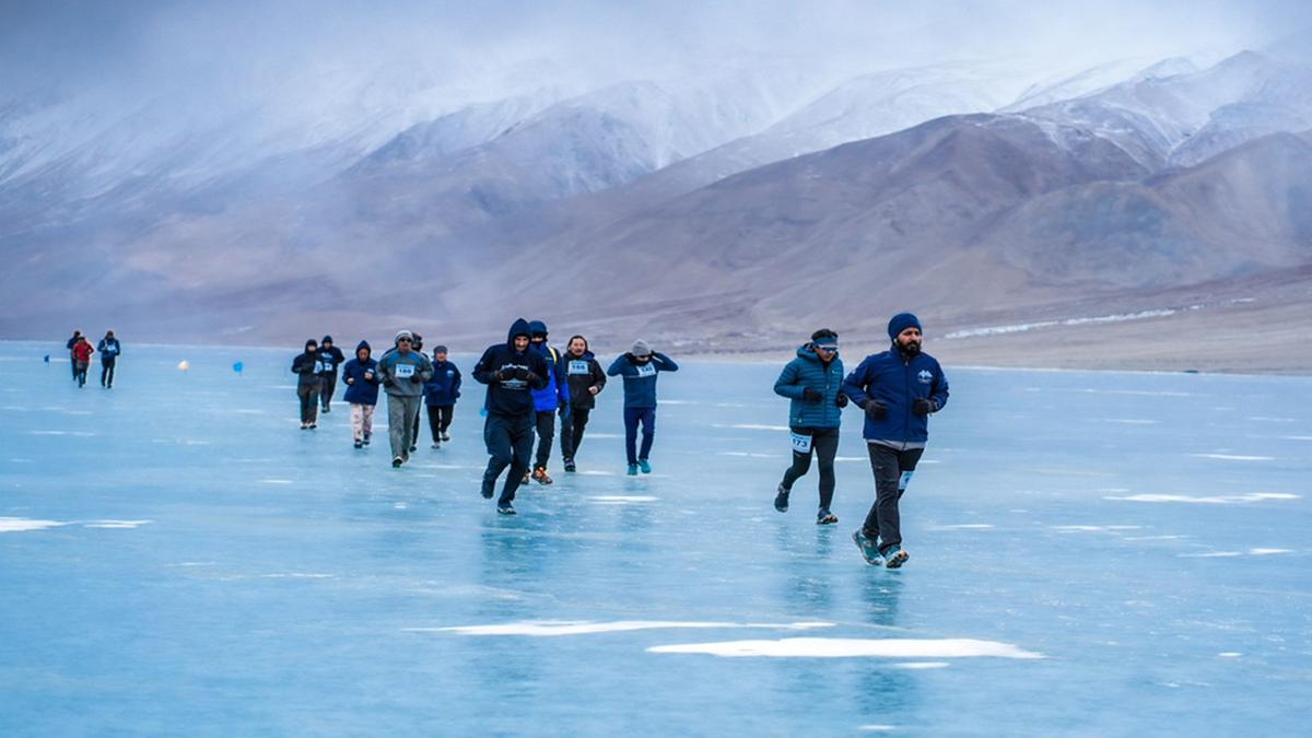 At the world’s highest frozen lake marathon, Chennai’s Major Amirtharaj NS makes a mark