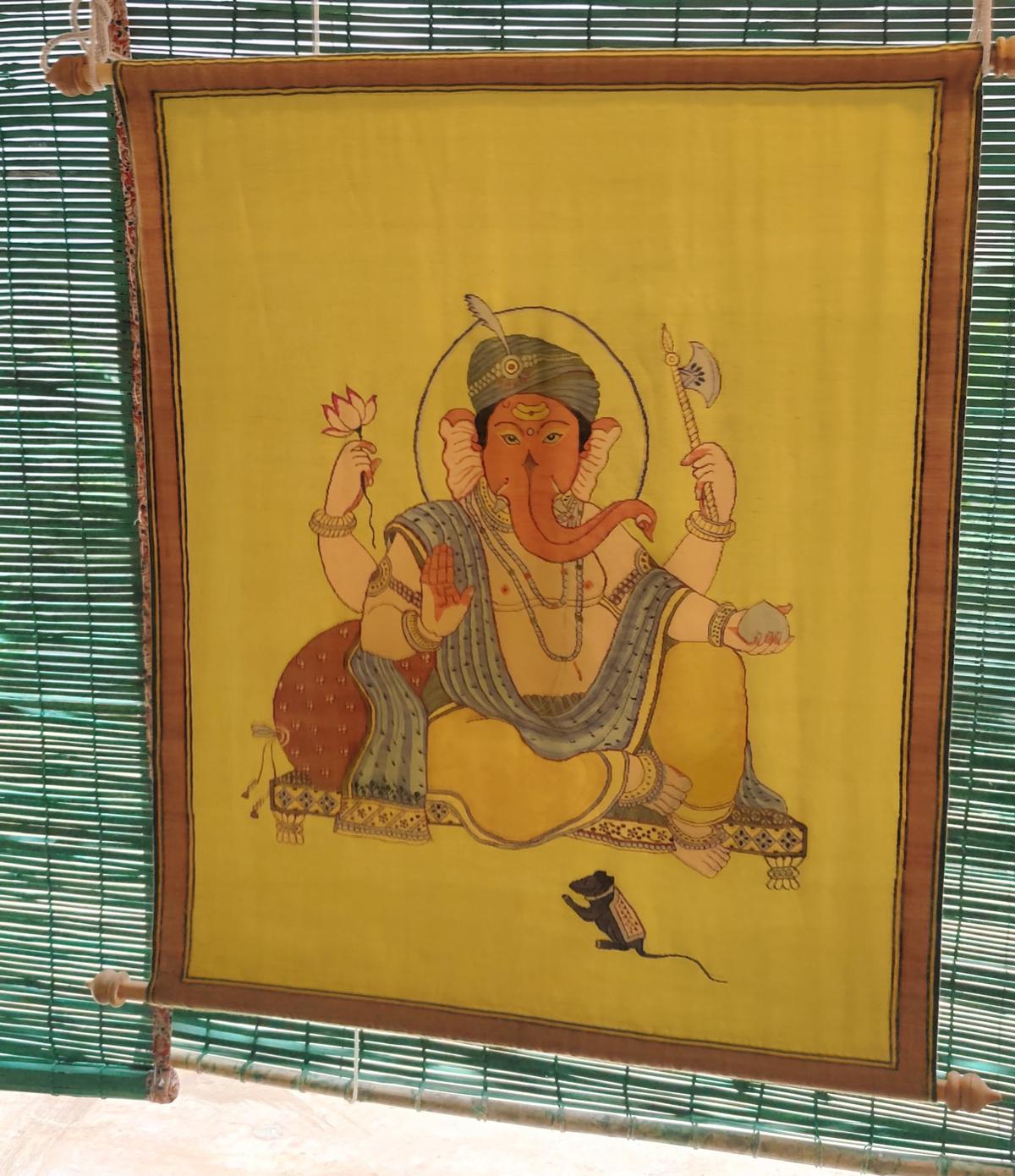 Ganesha in Jammu and Kashmir’s kani technique