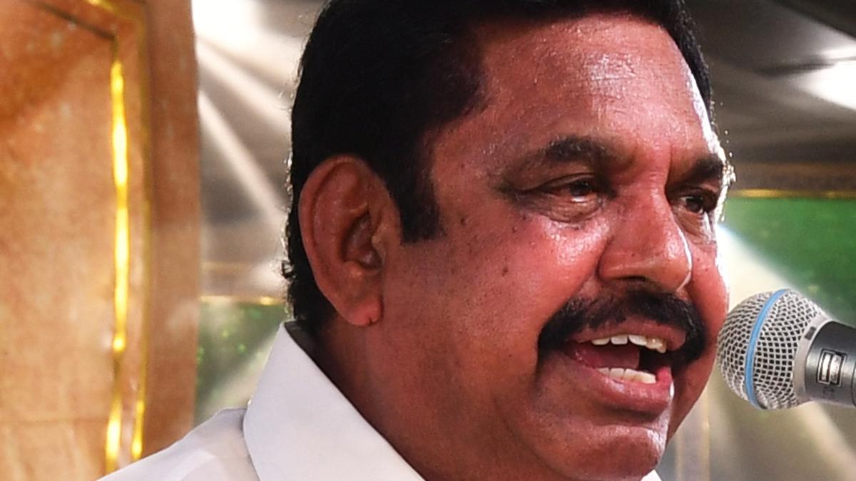 Edappadi Palaniswami slams T.N. government over deterioration in law and order