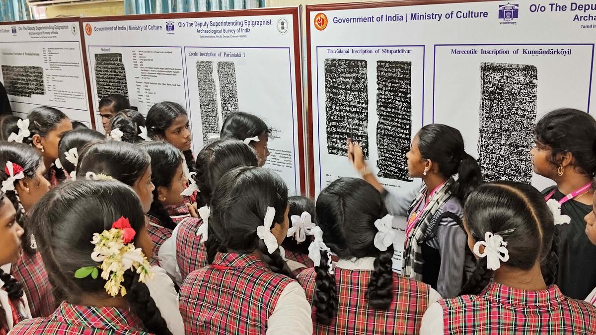 Photo exhibition on Indian epigraphs held at Manonmaniam Sundaranar University