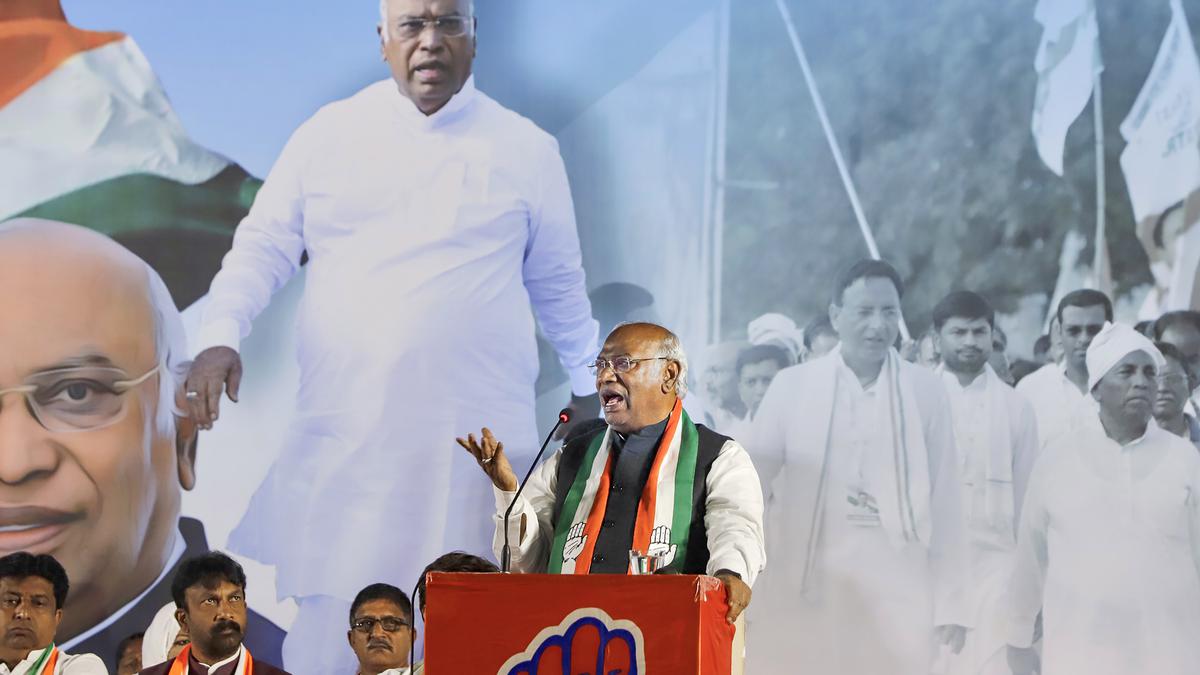 Congress President Mallikarjun Kharge Hurls ‘Ravan’ Barb At PM Modi; CM ...