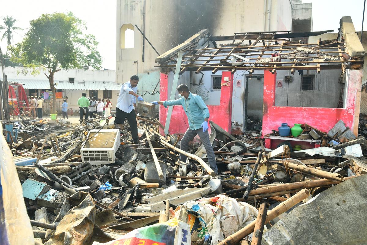 Four dead after crackers dumped in a house explode in Namakkal The Hindu