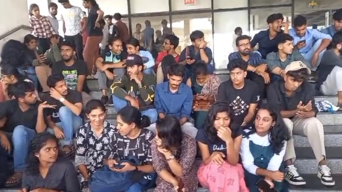 Photos of ABVP posters on dustbins at Central University in Kalaburagi lead to protests