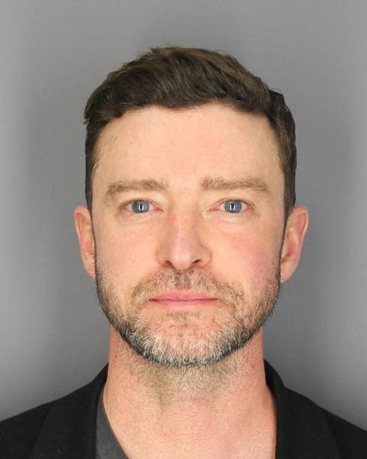 Justin Timberlake is shown in this police booking photo after he was arrested for driving while intoxicated, in this handout picture, released on June 18, 2024