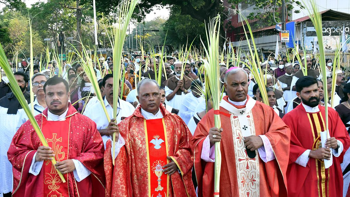 Palm Sunday observed in Thiruvananthapuram