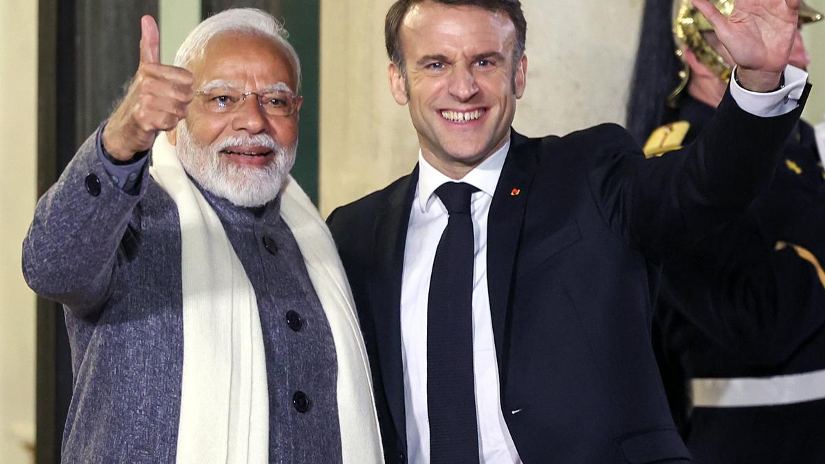 Modi in Paris LIVE: PM meets French President Macron