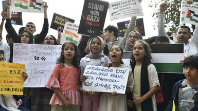 From the river to the sea, Palestine will be free'; hundreds protest in Freedom  Park - The Hindu