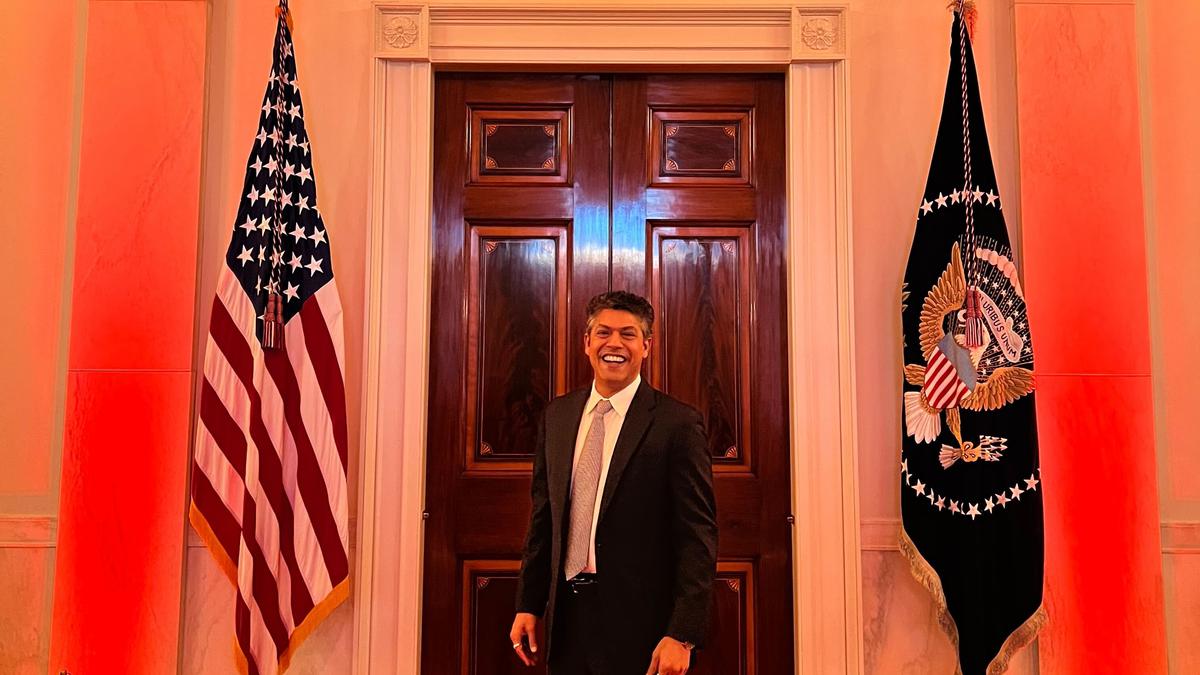 A reception to remember: Tiruchi-born tech entrepreneur’s memorable evening as a guest of the POTUS