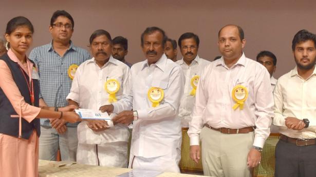 678 college girl students receive monthly assistance in first phase in Erode