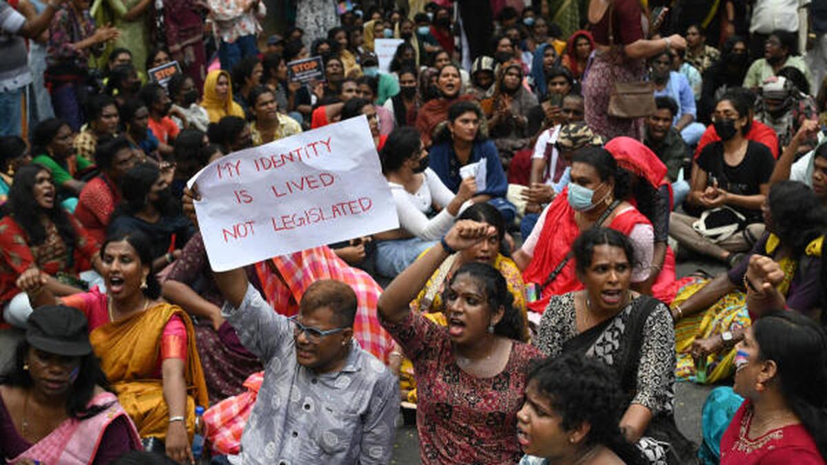 March taken out to Lok Bhavan in protest against Bill on transgender persons