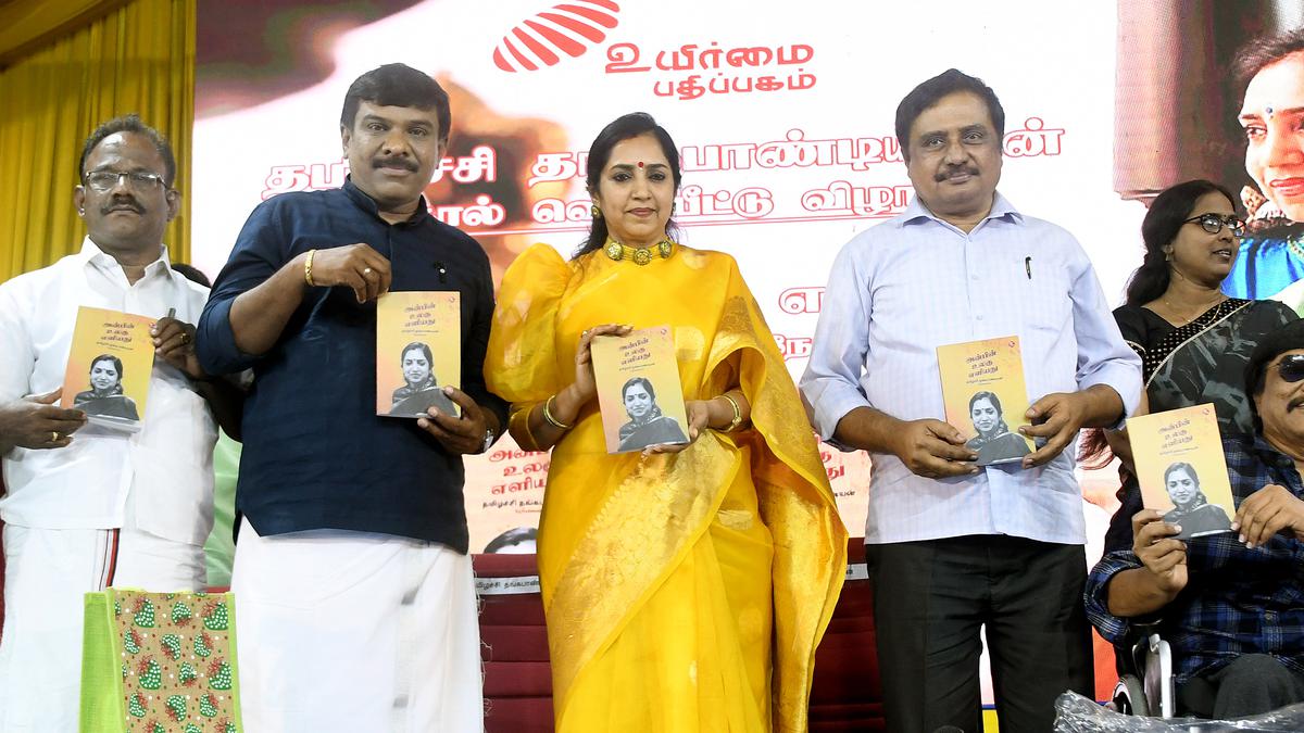 Book on collection of interviews of Thamizhachi Thangapandian launched