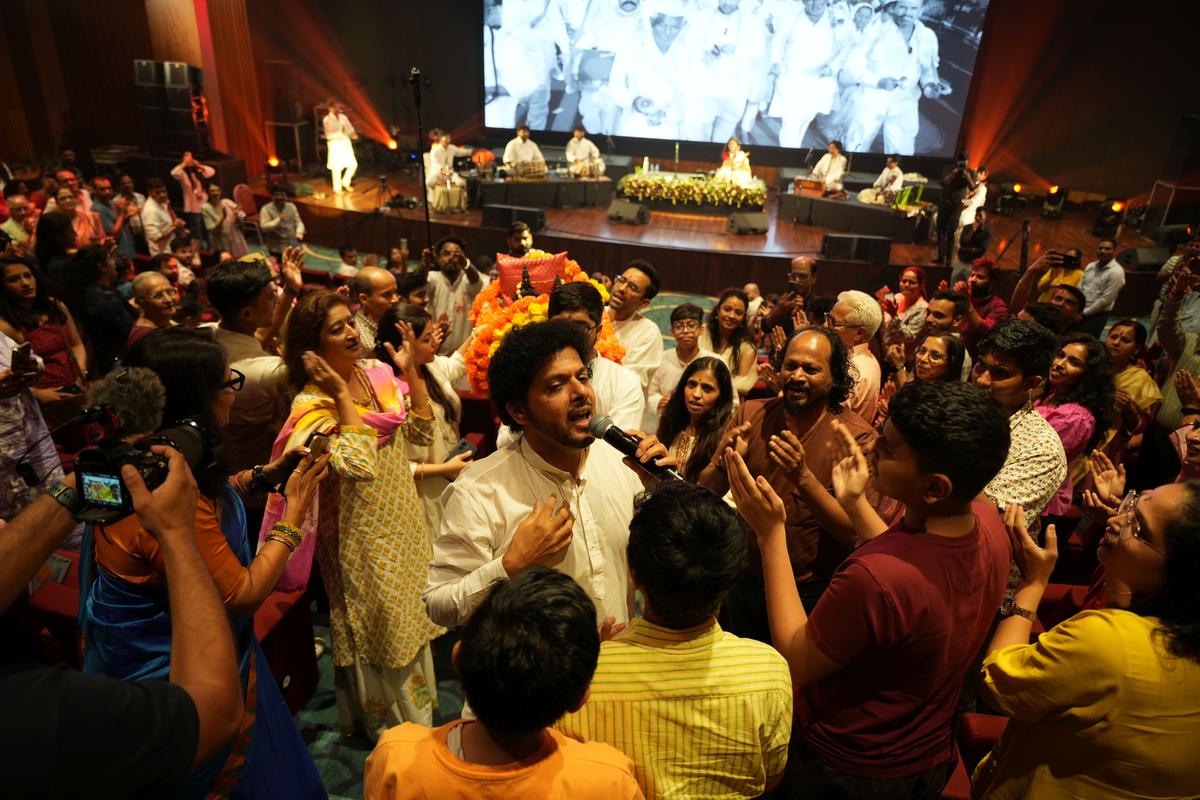 The concert saw an active participation by the audience too. 