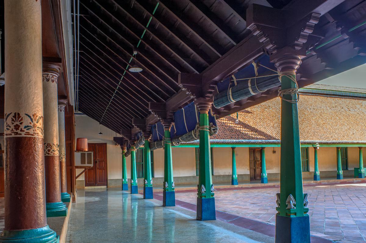 A heritage house in Karaikudi, Tamil Nadu.