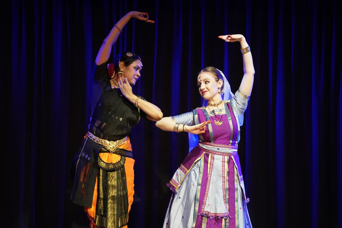 Bharatanatyam and Sattriya dance duet by Arupa Lahiri from India and Perrine Legoullon from Europe.