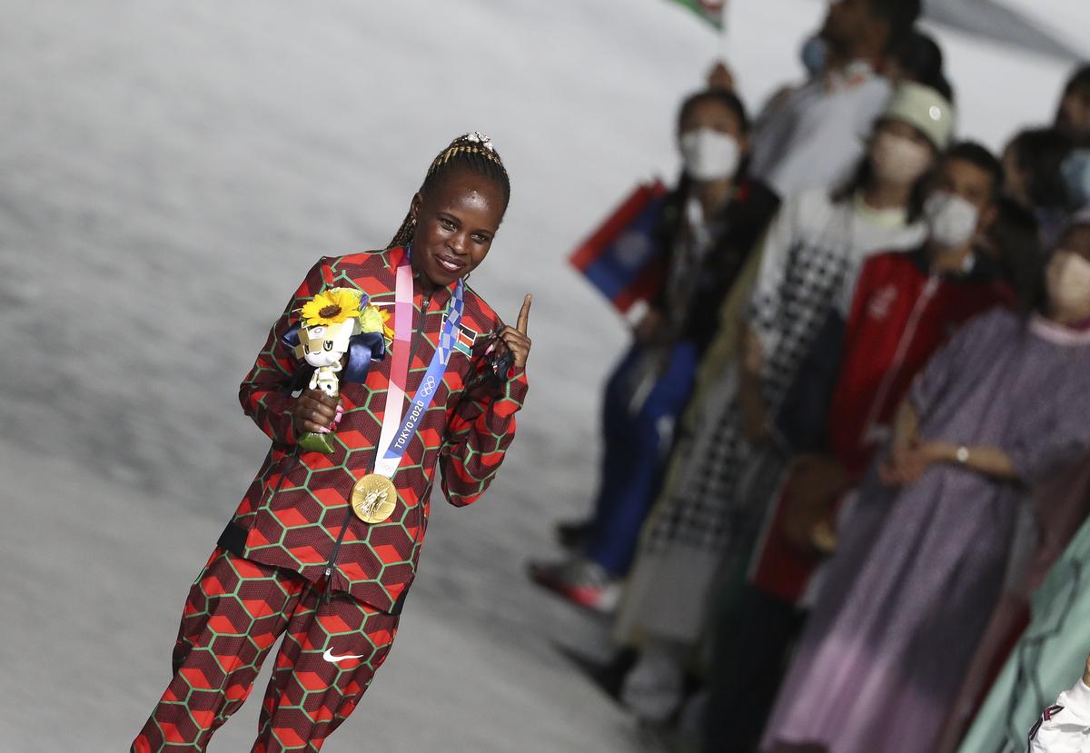 Capital gains: Jepchirchir has enjoyed her biggest triumphs in Tokyo, having also won Olympic gold in the Japanese capital city. Capital gains: Jepchirchir has enjoyed her biggest triumphs in Tokyo, having also won Olympic gold in the Japanese capital city.