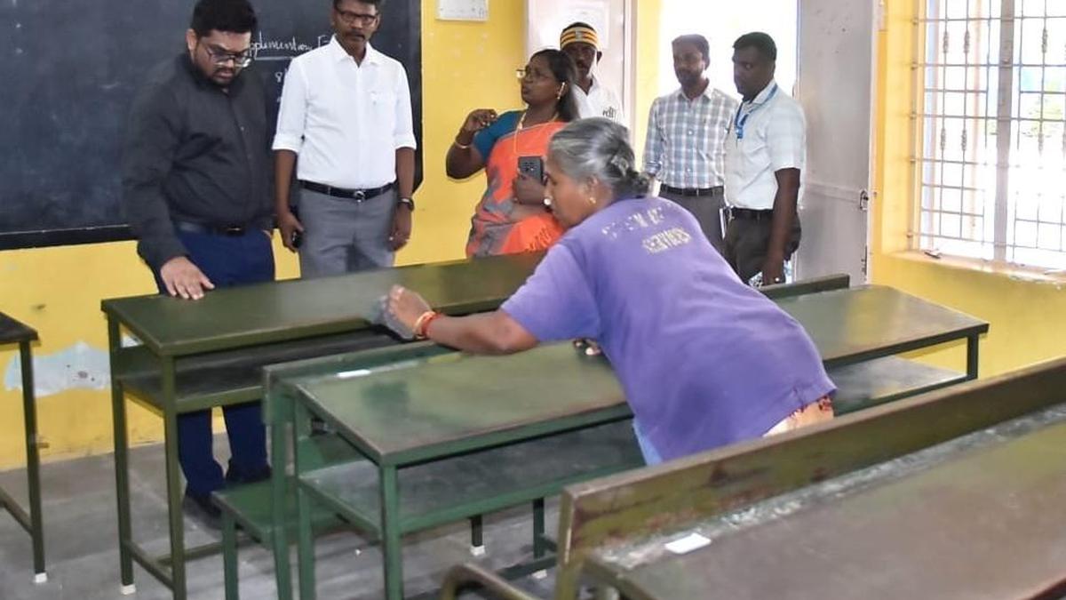 Tirunelveli Collector inspects schools ahead of reopening