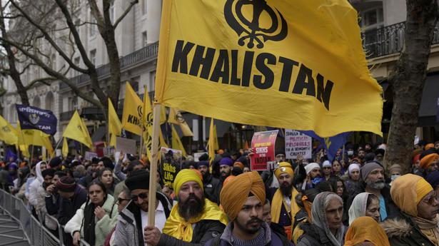 Protestors of the Khalistan movement demonstrate outside of the Indian High Commission in London. Image for representation purpose only. 
