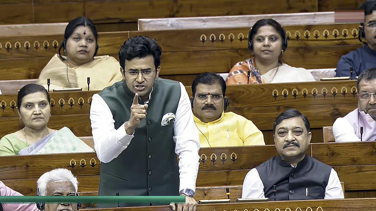 BJP MP Tejasvi Surya’s remarks on Telangana trigger sharp reactions; Congress, BRS leaders demand apology