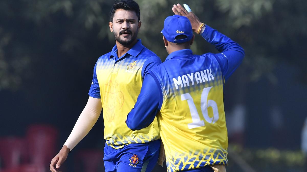 Koushik stars in Karnataka’s rout of Tamil Nadu