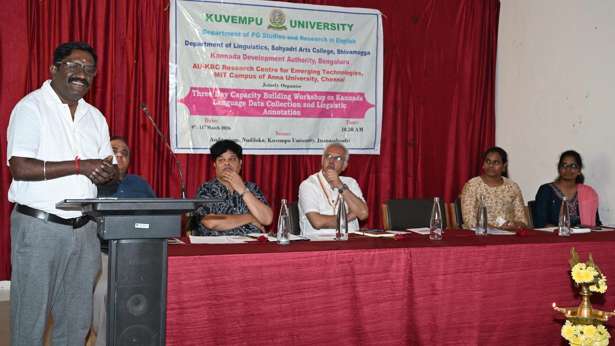 Three-day workshop on language data collection, linguistic annotation begins at Kuvempu University