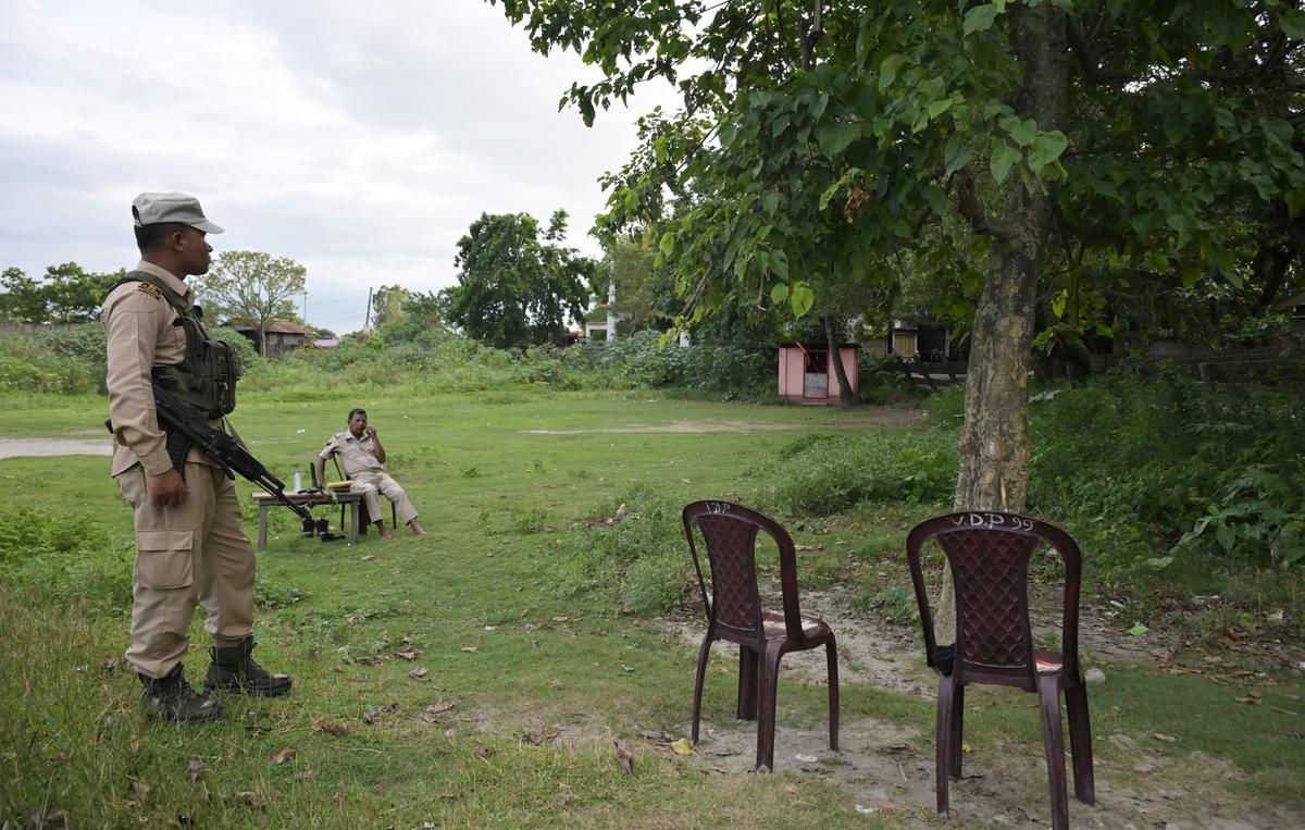 The Hanuman temple in Dhubri town of Assam.