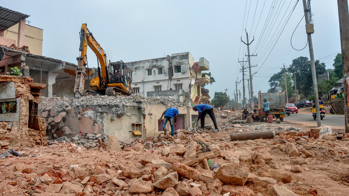 Officials speed up decade-old pending works of BRTS road in Visakhapatnam