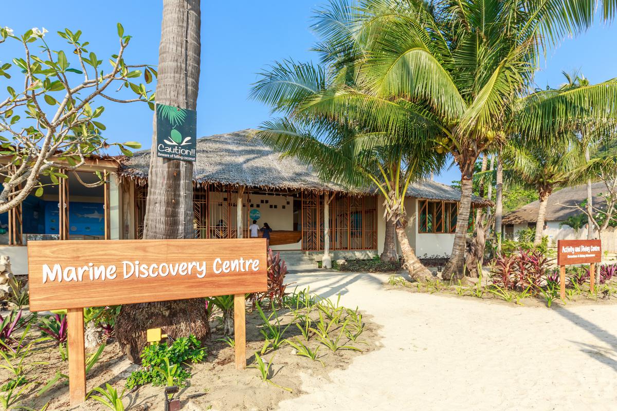 The marine centre at SAii Phi Phi Island Village resort
