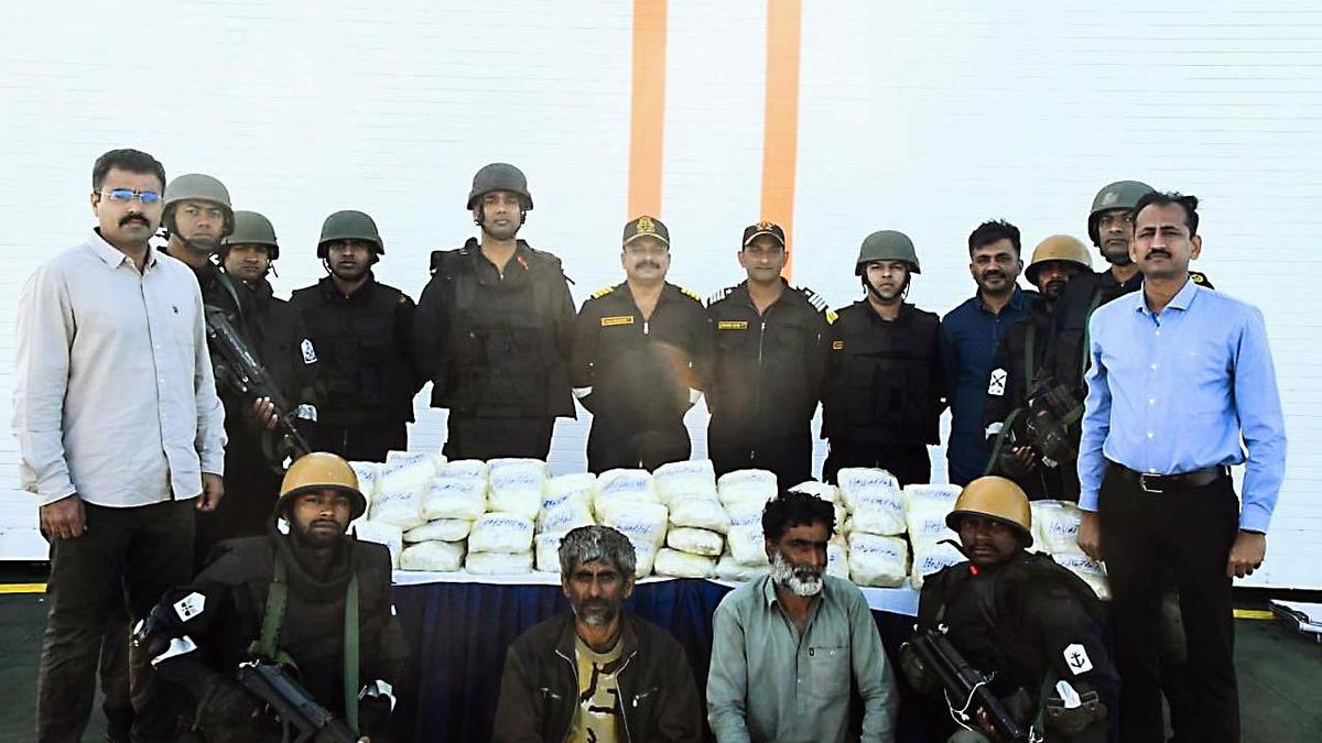 Two Iranians held with over 200 kg suspected chemical substance off Gujarat coast