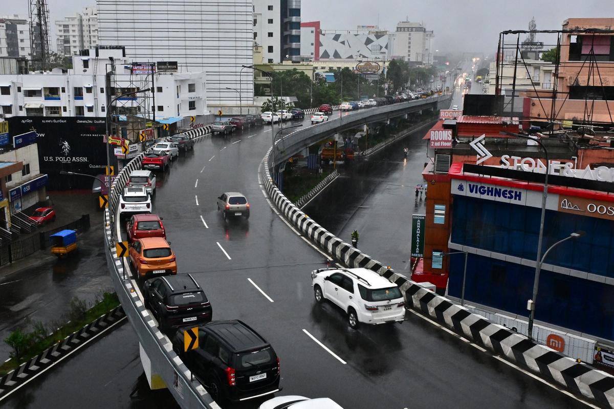 Watch: Cyclone Fengal: People park cars on flyovers in Chennai