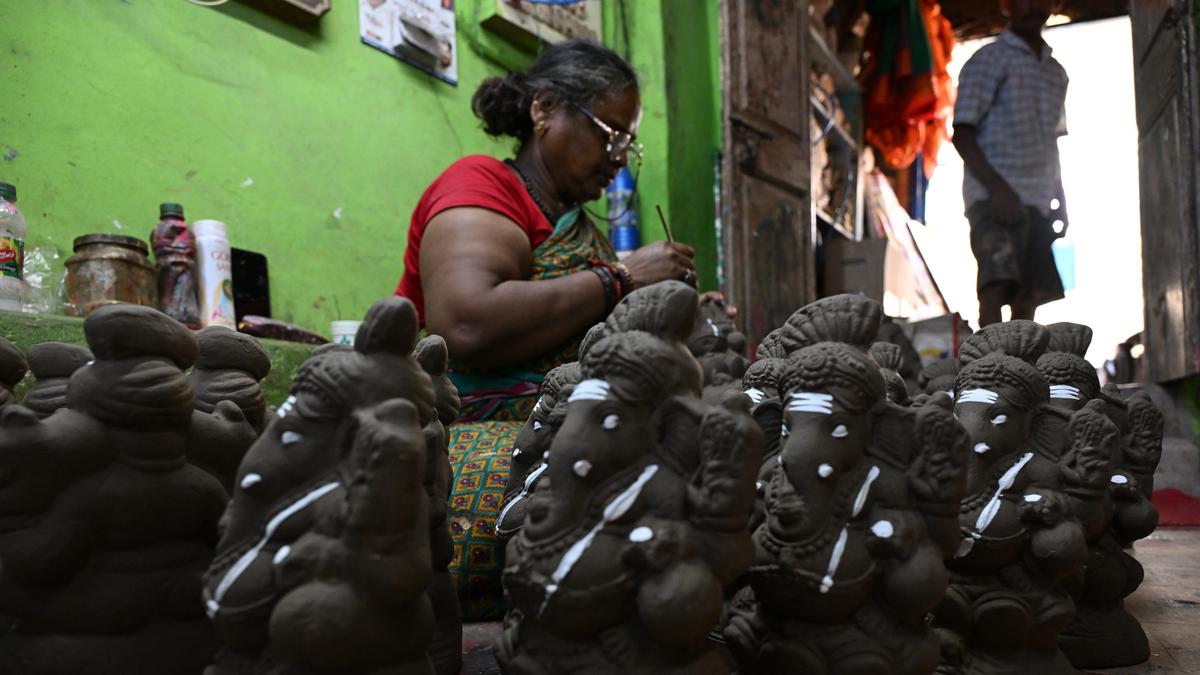 Vinayaka idol makers in Chennai struggle with clay shortage and high costs