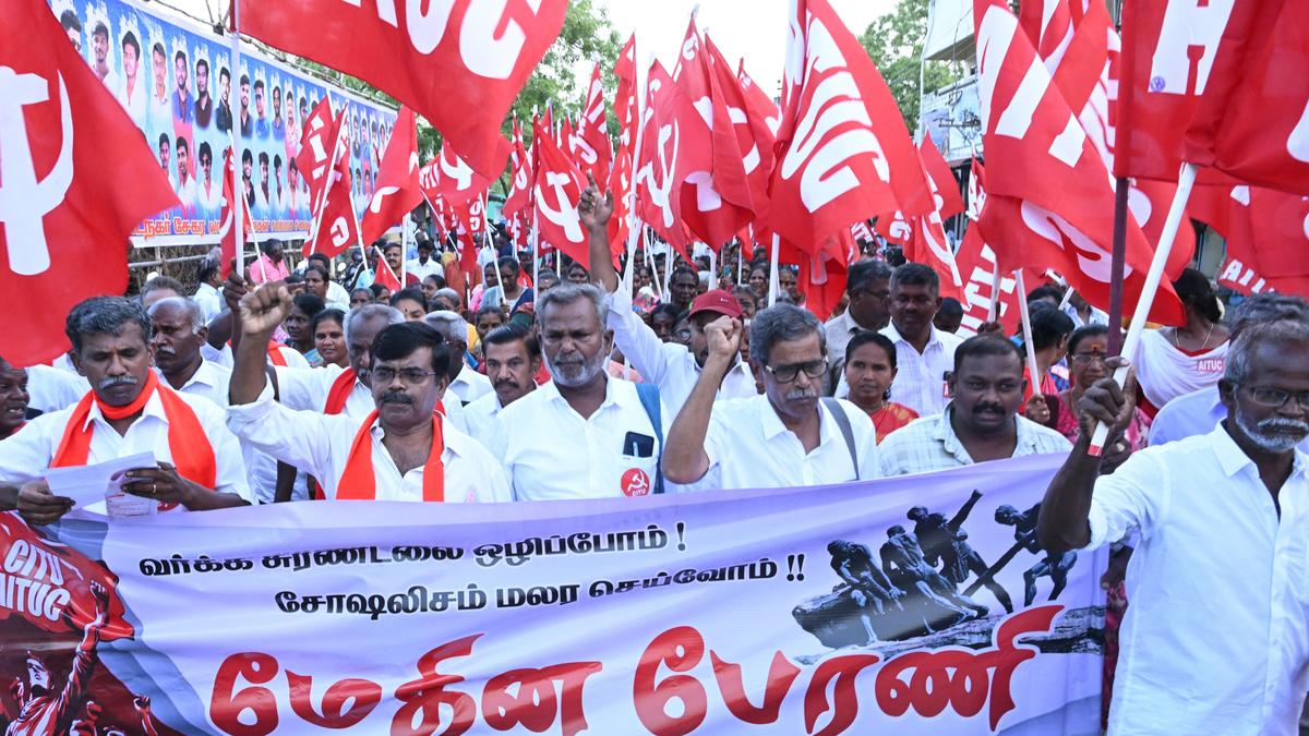May Day rally held in Thoothukudi