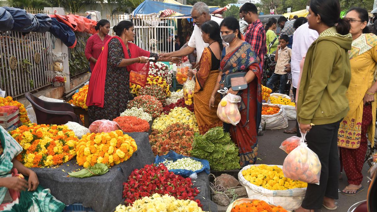 Denizens make beeline for markets on Ugadi eve to buy festival essentials