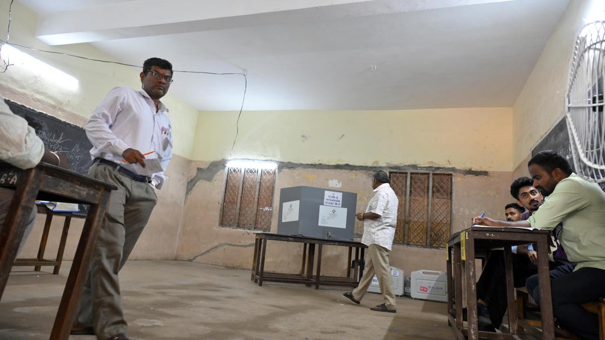 Amid sweltering heat, polling staff struggle with lack of ventilation and well-maintained toilets