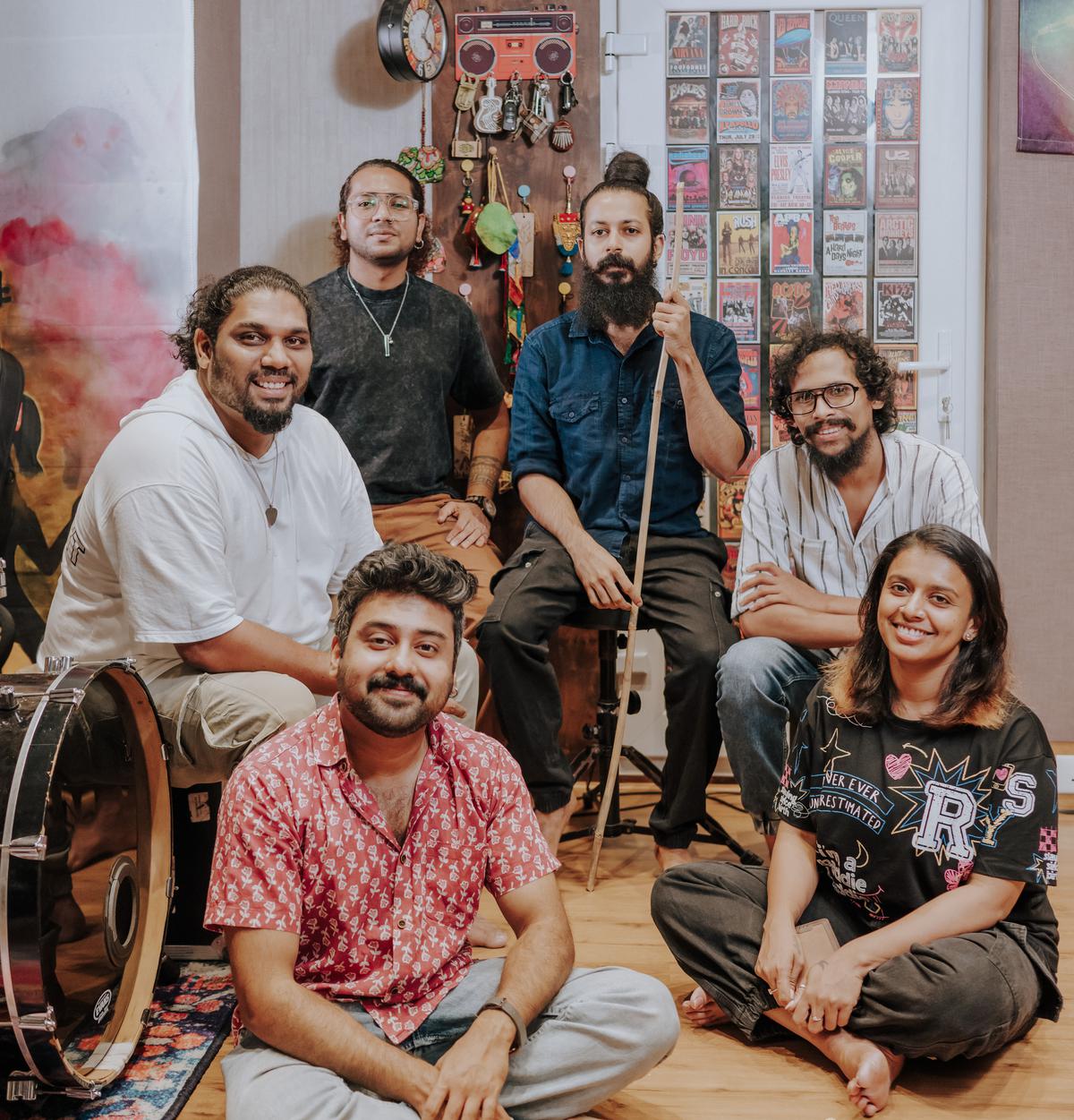 Members of the band Project Malabaricus led by Sithara Krishnakumar