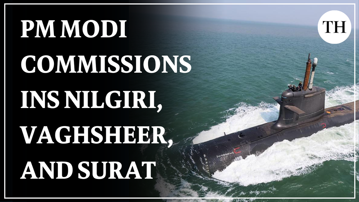 Watch: INS Niligiri, INS Vaghsheer and INS Surat commissioned in the Indian Navy