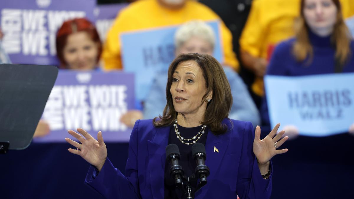 Kamala Harris says Trump’s comment on women ’is offensive to everybody’