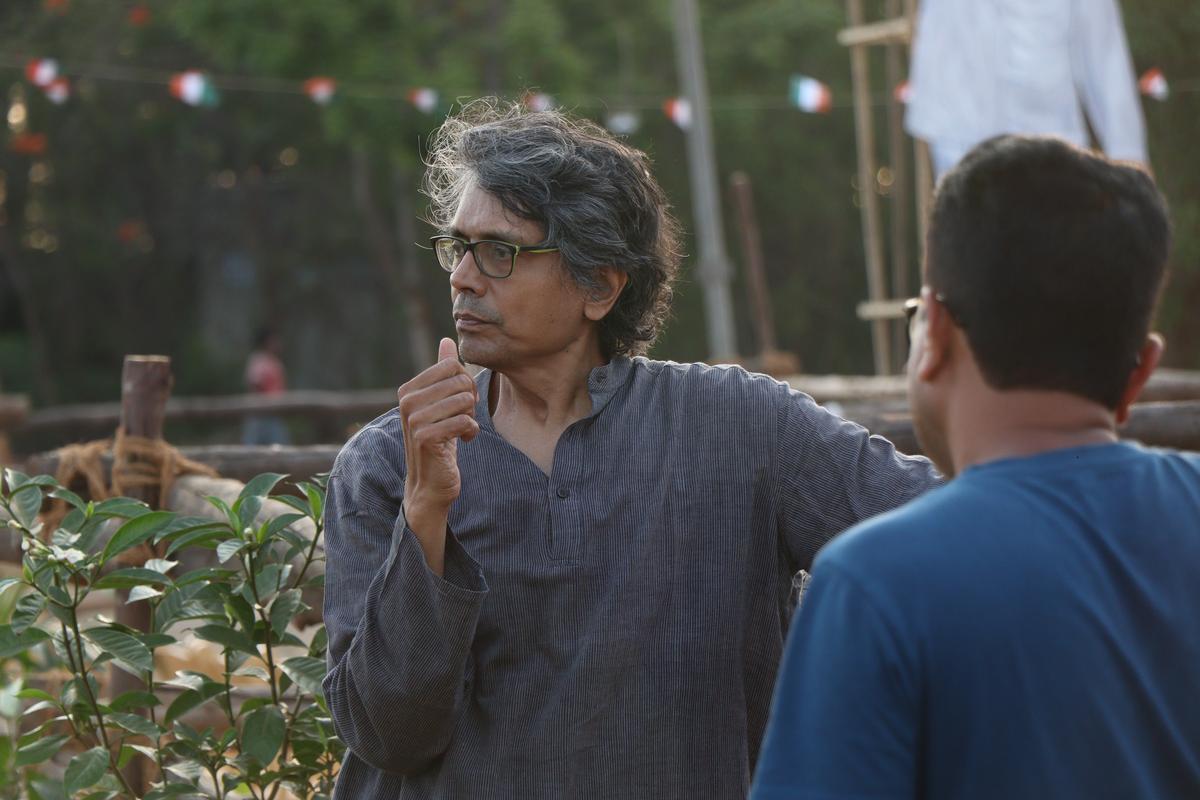 Director Nagesh Kukunoor on the sets of ‘The Hunt’