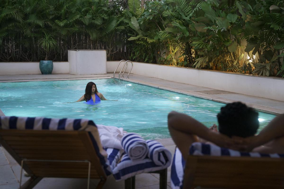 The poolside