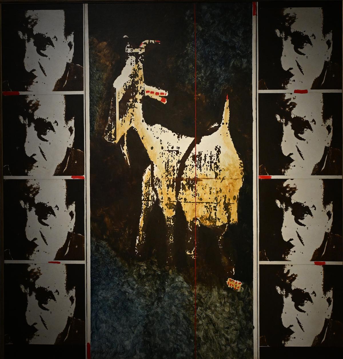 A painting at the show