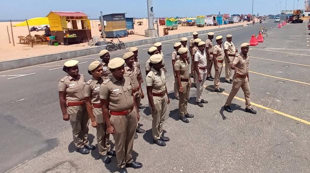 Over 200 police personnel deployed in Marina beach amid calls for protest