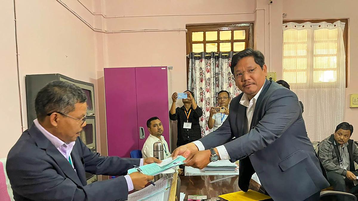 Meghalaya CM Conrad K. Sangma files nomination for Feb 27 assembly polls